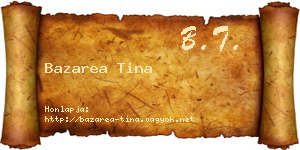 Bazarea Tina névjegykártya